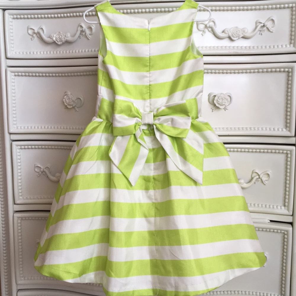 NWT GYMBOREE striped dressy Dress 4 satin - Picture 2 of 6